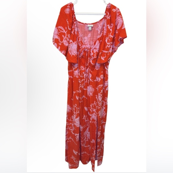 Ava & Viv Flutter Short Sleeve Dress Size XXL - Picture 3 of 6